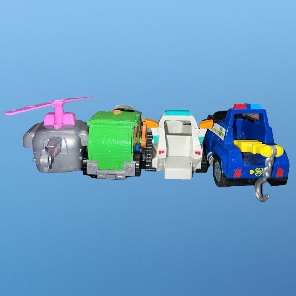 Paw Patrol Chase Tow Truck Everest Snowmobile Zuma Hoover Boat 8 Figures #3 - Picture 8 of 9